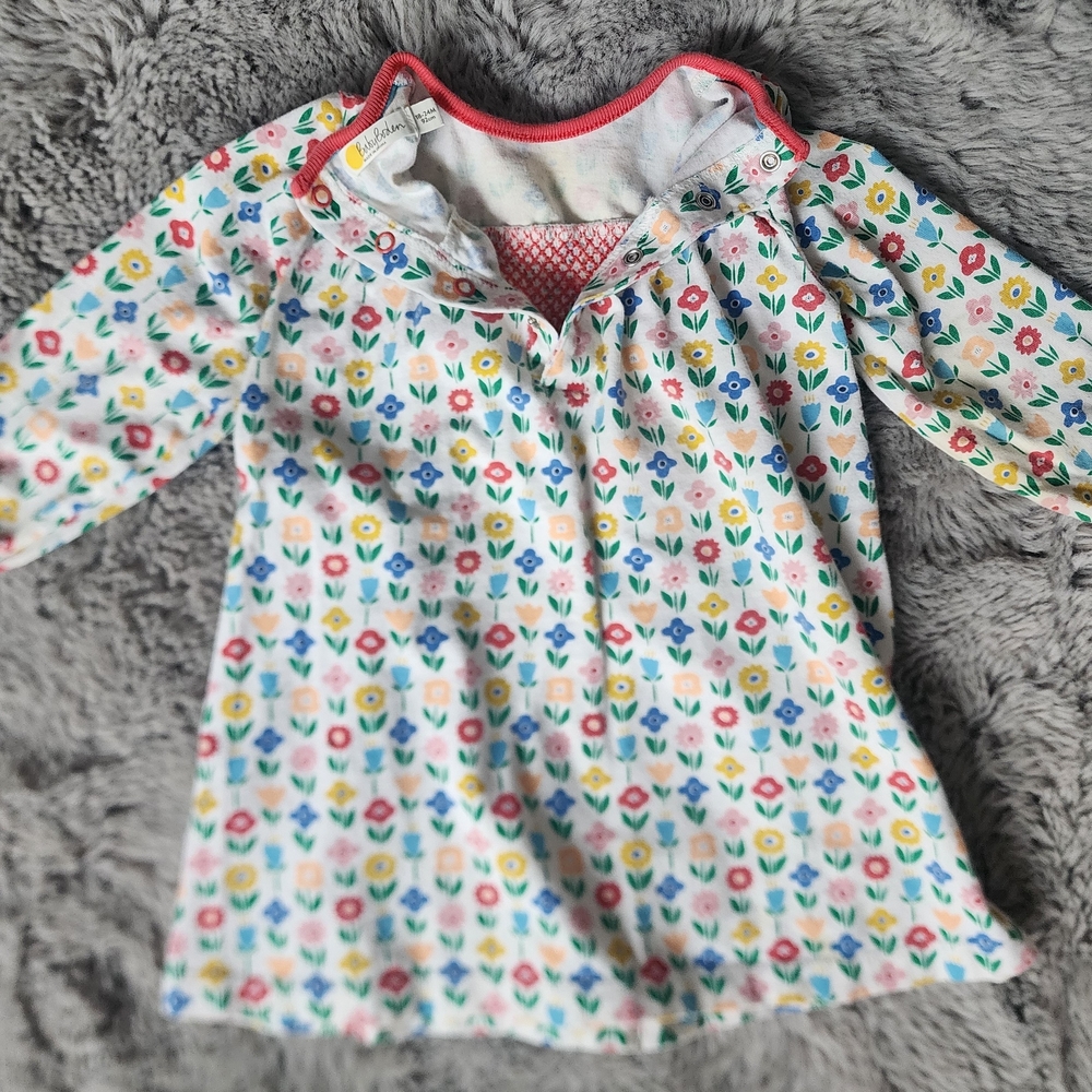 Colorful Floral-print Baby Boden Dress - Picture 2 of 7